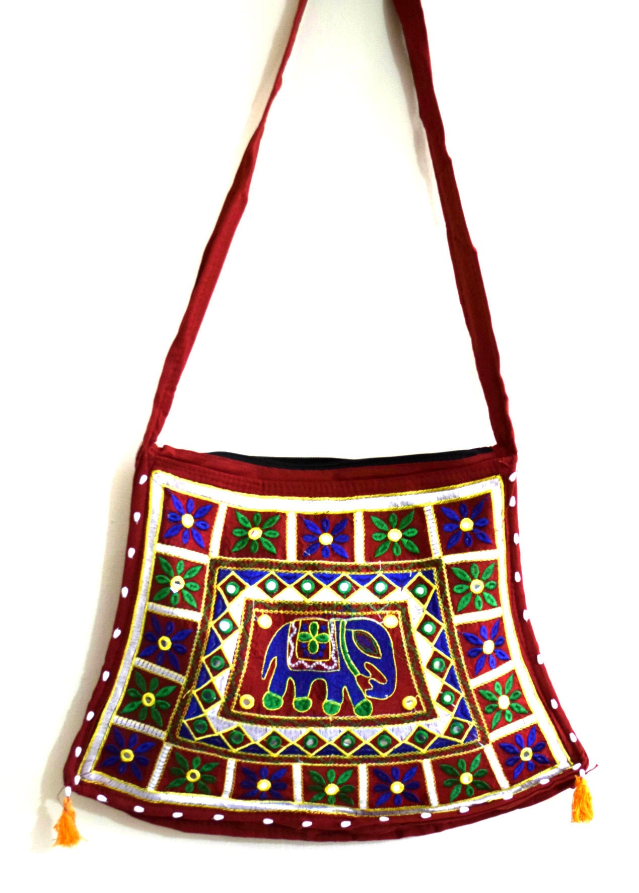Rajasthani Mirror Work - Sling Hand Bag – Cash and Carry